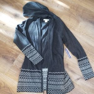 NWT Long Zip Sweater